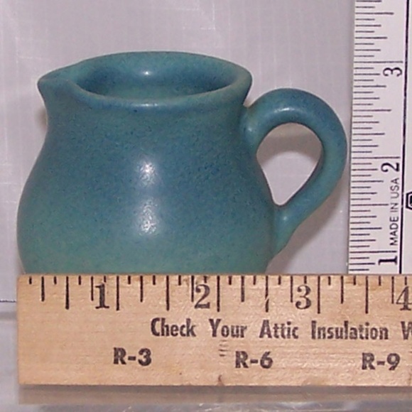 VTG Small Blue Creamer, Signed - Picture 7 of 8